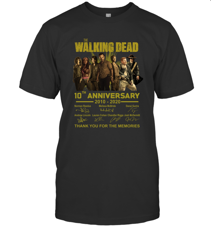 The Walking Dead 10th anniversary 2010 2020 Men's T-Shirt - kambletee