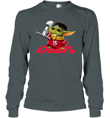 Kansas City Chiefs Baby Yoda Patrick Mahomes Long Sleeve T-Shirt - kambletee