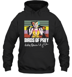Birds of Prey Harley Quinn signature vintage Hoodie - kambletee