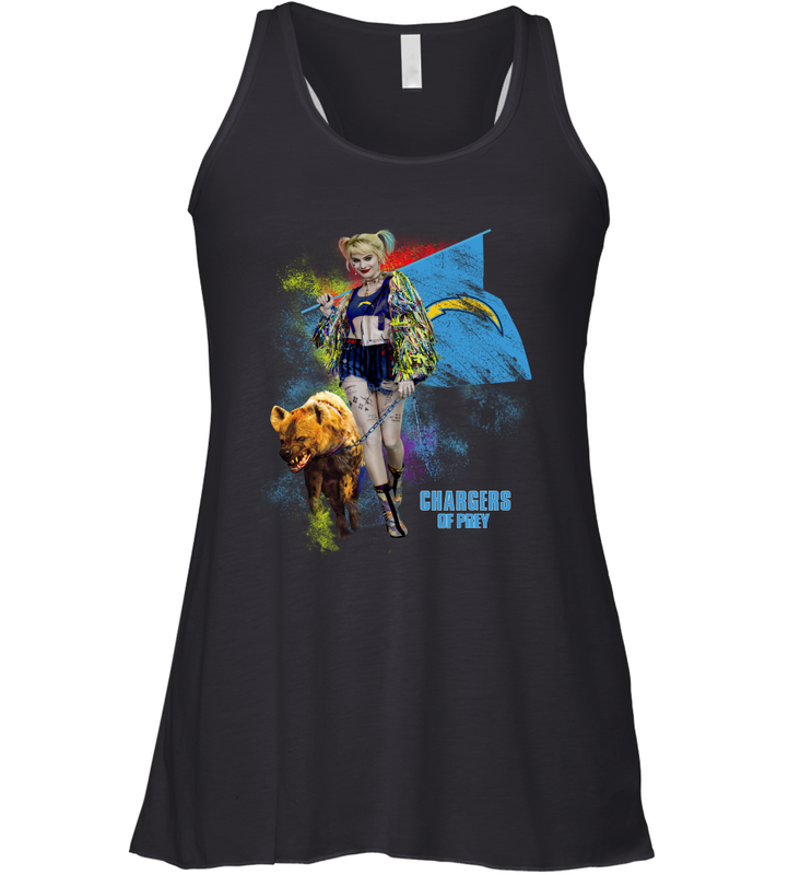 Harley Quinn Los Angeles Chargers Of Prey Racerback Tank - kambletee