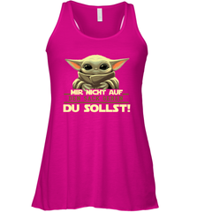 Baby Yoda Mir Nicht Auf Den Sack Gehen Du Sollst Racerback Tank - kambletee