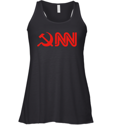 CNN Fake News Racerback Tank - kambletee