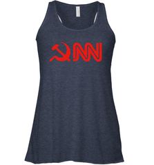 CNN Fake News Racerback Tank - kambletee