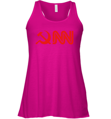 CNN Fake News Racerback Tank - kambletee