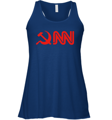 CNN Fake News Racerback Tank - kambletee
