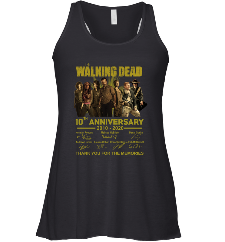 The Walking Dead 10th anniversary 2010 2020 Racerback Tank - kambletee