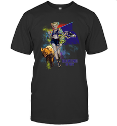 Harley Quinn Baltimore Ravens Of Prey Men's T-Shirt - kambletee