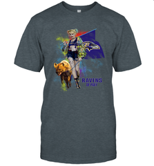 Harley Quinn Baltimore Ravens Of Prey Men's T-Shirt - kambletee