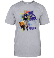 Harley Quinn Baltimore Ravens Of Prey Men's T-Shirt - kambletee