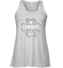Patrick's Day Shamrock For Dallas Cowboys Fans Racerback Tank - kambletee
