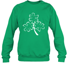Autism shamrock St Patrick's day Sweatshirt - kambletee