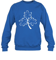 Autism shamrock St Patrick's day Sweatshirt - kambletee
