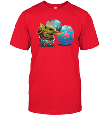 Easter Eggs Baby Yoda Men's T-Shirt - kambletee
