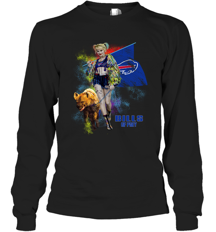 Harley Quinn Buffalo Bills Of Prey Long Sleeve T-Shirt - kambletee