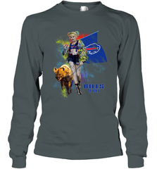 Harley Quinn Buffalo Bills Of Prey Long Sleeve T-Shirt - kambletee