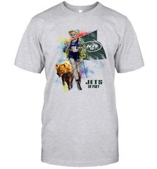 Harley Quinn New York Jets Of Prey Men's T-Shirt - kambletee