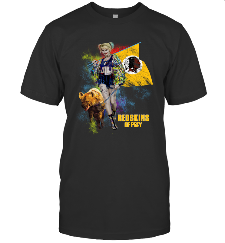 Harley Quinn Washington Redskins Of Prey Men's T-Shirt - kambletee