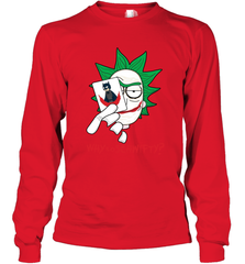 Rick and Morty Joker Why so Schwifty Long Sleeve T-Shirt - kambletee