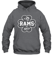 Patrick's Day Shamrock For Los Angeles Rams Fans Hoodie - kambletee