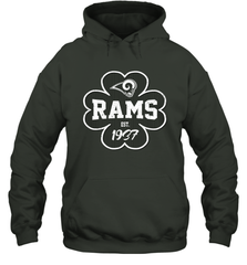 Patrick's Day Shamrock For Los Angeles Rams Fans Hoodie - kambletee