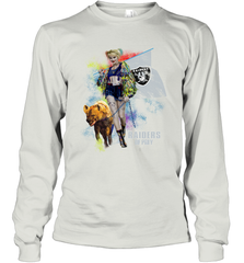 Harley Quinn Oakland Raiders Of Prey Long Sleeve T-Shirt - kambletee