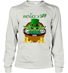 Baby Yoda The Mandalorian Happy St Patrick's Day Long Sleeve T-Shirt - kambletee
