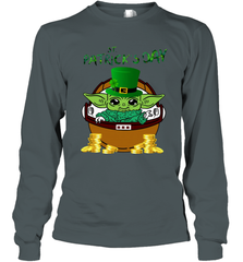 Baby Yoda The Mandalorian Happy St Patrick's Day Long Sleeve T-Shirt - kambletee