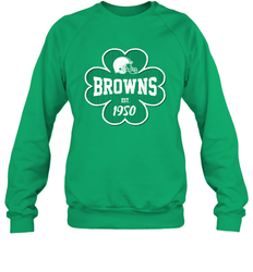Patrick's Day Shamrock For Cleveland Browns Fans Sweatshirt - kambletee