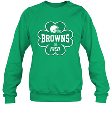 Patrick's Day Shamrock For Cleveland Browns Fans Sweatshirt - kambletee