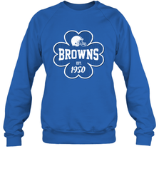 Patrick's Day Shamrock For Cleveland Browns Fans Sweatshirt - kambletee