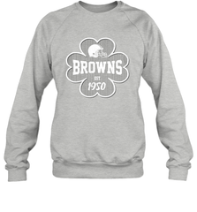 Patrick's Day Shamrock For Cleveland Browns Fans Sweatshirt - kambletee