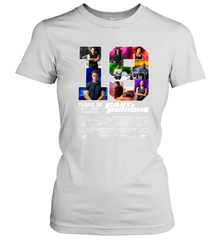 19 years of Fast and Furious 2001 2020 10 movies signatures Women's T-Shirt - kambletee