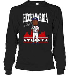 Adeiny Hechavarria toon Atlanta signature Long Sleeve T-Shirt - kambletee