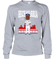 Adeiny Hechavarria toon Atlanta signature Long Sleeve T-Shirt - kambletee