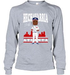 Adeiny Hechavarria toon Atlanta signature Long Sleeve T-Shirt - kambletee