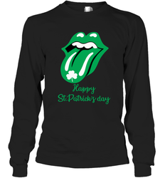 Happy St. Patrick's day Rolling Stones Long Sleeve T-Shirt - kambletee