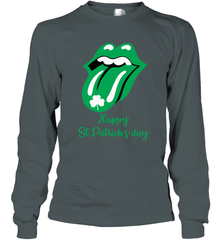 Happy St. Patrick's day Rolling Stones Long Sleeve T-Shirt - kambletee