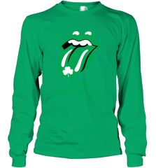 Happy St. Patrick's day Rolling Stones Long Sleeve T-Shirt - kambletee