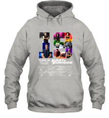 19 years of Fast and Furious 2001 2020 10 movies signatures Hoodie - kambletee
