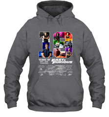 19 years of Fast and Furious 2001 2020 10 movies signatures Hoodie - kambletee