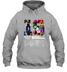 19 years of Fast and Furious 2001 2020 10 movies signatures Hoodie - kambletee