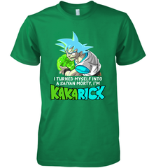 Kakarick I turned myself into a saiyan Rick And Morty Premium Men's T-Shirt - kambletee
