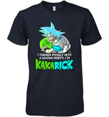 Kakarick I turned myself into a saiyan Rick And Morty Premium Men's T-Shirt - kambletee