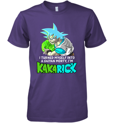 Kakarick I turned myself into a saiyan Rick And Morty Premium Men's T-Shirt - kambletee