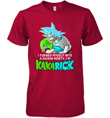 Kakarick I turned myself into a saiyan Rick And Morty Premium Men's T-Shirt - kambletee