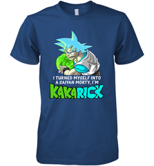 Kakarick I turned myself into a saiyan Rick And Morty Premium Men's T-Shirt - kambletee
