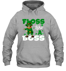 St Patrick's day Leprechaun floss like a boss Hoodie - kambletee