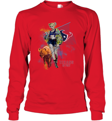Harley Quinn Houston Texans Of Prey Long Sleeve T-Shirt - kambletee