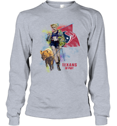 Harley Quinn Houston Texans Of Prey Long Sleeve T-Shirt - kambletee