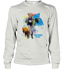 Harley Quinn Carolina Panthers Of Prey Long Sleeve T-Shirt - kambletee
